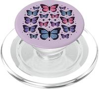 Purple Pastel Butterfly Y2K Cute Teen Girl Aesthetic Trendy PopSockets PopGrip per MagSafe