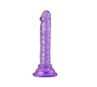 Purple Realistico Donne Pads Piccolo 15cm, Anale Pad per Uomini Donne con Prese d'aria in Silicone Realistico Mini Penis Pads in Soft Strumenti di massaggio manuale
