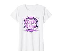 Purple Reign: Avventura Reale per Ragazzi Maglietta, Donna, Bianco, XL
