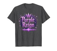 Purple Reign: Avventura Reale per Ragazzi Maglietta, Uomo, Grigio Scuro, 6XL