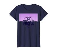 Purple Reign: Regal Crown Burst per Gli Appassionati Reali Maglietta, Donna, Navy, 3XL