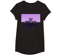 Purple Reign: Regal Crown Burst per Gli Appassionati Reali Maglietta, Ragazze, Nero, XS
