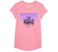 Purple Reign: Regal Crown Burst per Gli Appassionati Reali Maglietta, Ragazze, Rosa, L