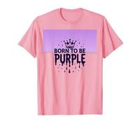 Purple Reign: Regal Crown Burst per Gli Appassionati Reali Maglietta, Uomo, Rosa, M