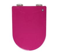 Purple, sedile del gabinetto con cerniera ravvicinata lenta, sedile del water allungato con paraurti non slip, facile da installare e pulire, rilascio rapido, cerniera regolabile a 360 °, supporto