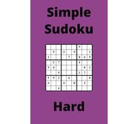 Purple Simple Sudoku Book, 9x9 Puzzles, 100 Pages, 5x8, Hard