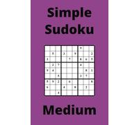 Purple Simple Sudoku Book, 9x9 Puzzles, 150 Pages, 5x8, Medium