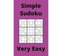 Purple Simple Sudoku Book, 9x9 Puzzles, 200 Pages, 5x8, Very Easy