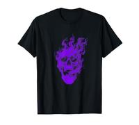 Purple Skull Gothic Dark Art Men - Rock Biker Gift Maglietta