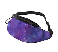 Purple Space Galaxy Stars per uomo donna cintura regolabile moda per corsa all'aperto allenamento viaggi escursionismo