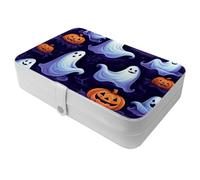 Purple Spirit and Pumpkin-1439 - Portagioie da viaggio per anelli, orecchini, collane. Ottimo regalo per donne che amano viaggiare, grande custodia organizer - 1 confezione