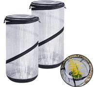 Purple Star 2 serre pop-up piccole - Mini serra da giardino - 60 x 30 cm piccolo fungo vegetale - pellicola per aiuole precoci - tenda di protezione