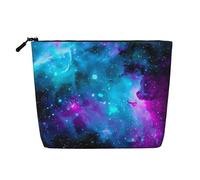 Purple Star - Borsa per il trucco, impermeabile, grande capacità, con cerniera, per viaggi, lavoro, casa, multifunzionale, per riporre le monete, Nero , Taglia unica