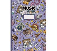 Purple Symphony: A5 Sheet Music Notebook with Musical Instruments Design: Professional Five-Line Staff Paper Journal | Premium Music Manuscript Book ... Musicians & Students | 5.8 x 8.3 inches