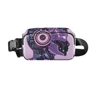 Purple Tech Guy - Marsupio carino per uomo e donna, grande capacità, con cinghia regolabile, per viaggi, palestra, lavoro, Ragazzo tech viola, 1 size