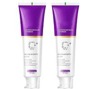 Purple Toothpaste for Teeth Whitening,Purple Toothpaste for Sensitive Teeth Whitening,Tooth Stain Removal Colour Corrector,Fresh Breath,Purple Toothpaste Whitening (2 pcs)