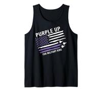 Purple Up For Military Kids Flag Military Child Month Canotta