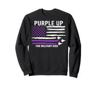 Purple Up For Military Kids Flag Military Child Month Felpa