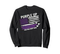 Purple Up For Military Kids Flag Military Child Month Felpa