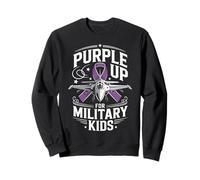 Purple Up For Military Kids Military Child Air Fighter Jet Felpa