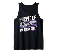 Purple Up For Military Kids Month Military Fighter Air Jet Canotta