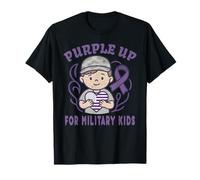 Purple Up for Military Kids - Mostra il tuo sostegno e la tua forza Maglietta