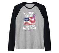 Purple Up Military Kids Brave Proud Resilient Military Child Maglia con Maniche Raglan