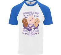 Purple Up Per I Bambini Militari Army Brats Maglietta Baseball S/S Da Uomo