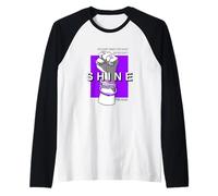 Purple We Don't Grind/Shine La stessa grafica viola Maglia con Maniche Raglan