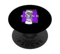Purple We Don't Grind/Shine La stessa grafica viola PopSockets PopGrip Adesivo