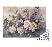 Purple Willow Tree Lake 1000 Piece Puzzle, Landscape Art Print, Educational Toy, Creative Gift for Men Women