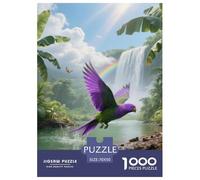 Purple-winged Parrot 1000 Pezzi Puzzle Semplice Per Bambini Sopra I 12 Anni Sviluppo Mentale Attività Ludica Bird Idea Regalo 70x50cm/1000pcs