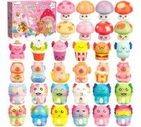 Purpledi 32pcs Squishy Antistress, Kawaii Squeeze Toys Squishy Giocattoli, Stress Relief Squeeze per Adulti Bambini, Gadget Compleanno Bambina e Bambino, Regalini Fine Festa Compleanno
