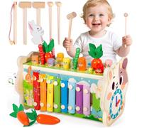 Purpledi Cubo Multiattività 8in1 Gioco Montessori Legno per bimbi 1 anno