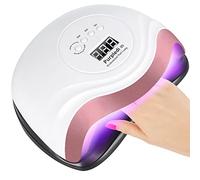Purpledi Lampada Unghie UV LED, 168W Fornetto Unghie Può Curare Rapidamente,Sensore Di Avvio Automatico,Timers da 10s/30s/60s/90s, LCD Display Lampada per unghie per Gel Nail Polish Light