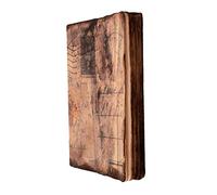 Purpledip Diario fatto a mano (Vintage Diary) 'Secret Romance': Fire Burnt Handmade Paper Notebook (11117)