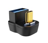 PURPLELILY 10Gbps USB Tipo C 90 Gradi Adattatore Gomito Tipo-C Maschio A USB3.0 Femmina Magnete Connettore OTG Dati Dati Per Telefono