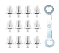 PURPLELILY 12Pcs Calcio Spikes Chiodi Alluminio di Ricambio Calcio Tacchetti Per Formazione Competizione Alluminio Tacchetti di Ricambio