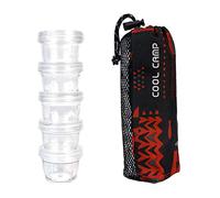 PURPLELILY 5 Pz Vasi Campeggio Esterna Condimento Contenitore Trasparente Condimento Dispenser Barattoli Portatile Con Sacchetto di Immagazzinaggio Scatola Trasparente Bottiglia di Condimento