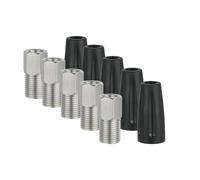 PURPLELILY 5Pcs 8mm Filettatura Acciaio Inox Cava Bullone Tappi In Silicone Bici Idraulico Freno A Disco Tubo Flessibile Vite di Serraggio Durevole Bullone di Collegamento