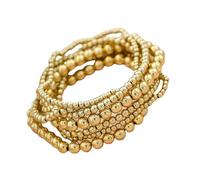 PURPLELILY 7pcs Spiaggia Stili Geometrico Perline Set Lunghezza Regolabile Disegni Accessori Dei Monili Per Le Donne E Ragazzi Alla Moda Braccialetti, Misura unica, come descritto