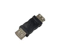 PURPLELILY Accoppiatore USB femmina a adattatore per migliorare la connettività, dispositivo facile collegamento connettore in metallo nero/1 pz all'adattatore