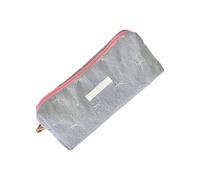 PURPLELILY Borsa cosmetica ad alta capacità con cerniera, con fiocco, per donne, studenti, viaggi, scuola, diario e accessori, Azzurro, Bellezza di massa