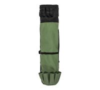 PURPLELILY Borsa organizer per canne da pesca, grande capacità, multifunzione, pieghevole, per 5 pali, Verde