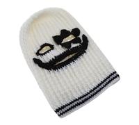 PURPLELILY Caldo passamontagna lavorato a maglia per le donne cappello adulto 3 fori pullover maschera cappello unisex cappello di Halloween puntelli festa cofano berretti, Nero a cinque punte S