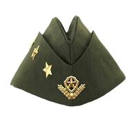 PURPLELILY Cappelli da capitano dei marinai per feste di palcoscenico cosplay costume in maschera Cappello pillbox per feste di Halloween Cappelli da ballo traspirante Cappello per costume