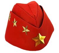 PURPLELILY Cappelli da capitano dei marinai per feste di palcoscenico cosplay costume in maschera Cappello pillbox per feste di Halloween Cappelli da ballo traspirante Cappello per costume