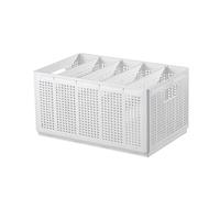 PURPLELILY Cestini portaoggetti per vestiti robusti organizer per armadi 2/4/5/6 griglie cestino per cassetti impilati scatola per armadio domestico cassetto organizzatore organizzatore salvaspazio