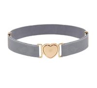 PURPLELILY Cintura elastica alla moda per bambini, universale, elasticizzata, decorativa, a forma di cuore, con fibbia, accessorio per ragazze e ragazze, accessorio alla moda elastico per ragazze