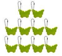 PURPLELILY Confezione da 10 ciondoli riflettenti a forma di farfalla, per la sicurezza del veicolo, robusti accessori da appendere per la visibilità notturna, 6*4cm, PVC reticolo riflettente